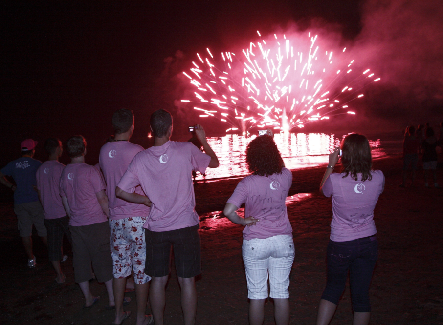 La Notte Rosa, fuochi d'artificio photo by Archivio Provincia di Rimini