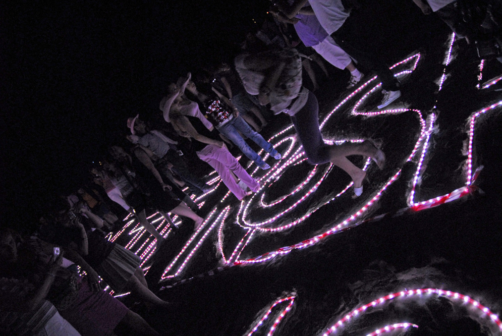 La Notte Rosa, bagno di luna, Rimini foto di P. Bove