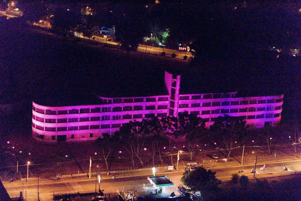 la colonia novarese illuminata nella notte rosa, Rimini photos de Archivio Provincia di Rimini