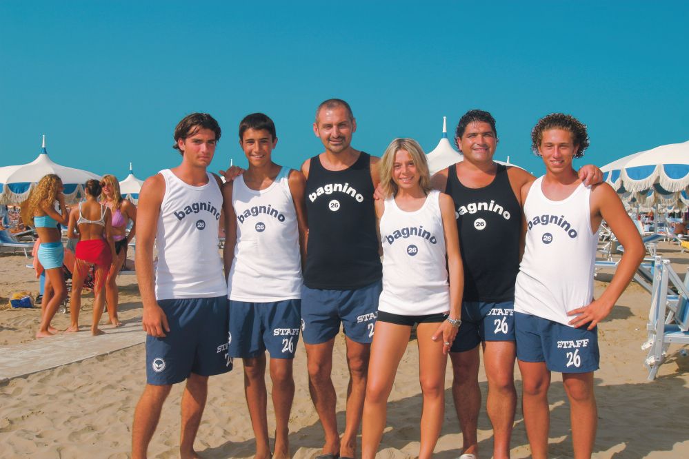 beach attendants, Rimini photo by PH. Paritani