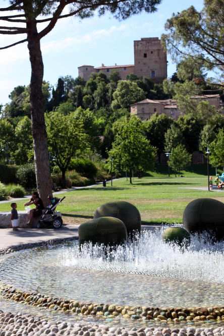 Urban park and fountain of Tonino Guerra, Santarcangelo di Romagna photo by PH. Paritani