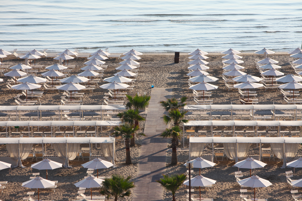 Panoramica spiaggia - Riccione foto di PH. Paritani