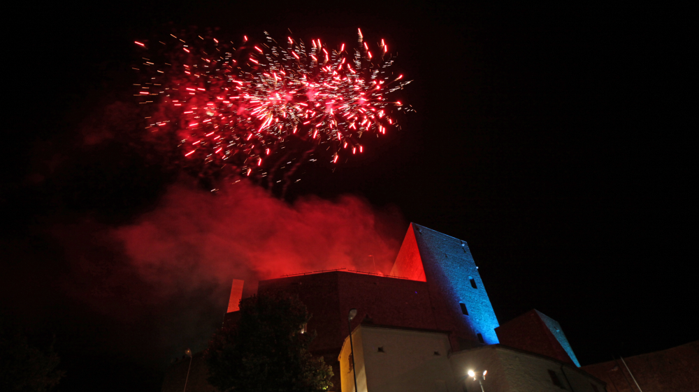 Fireworks at the castle, Montefiore Conca photo by PH. Paritani