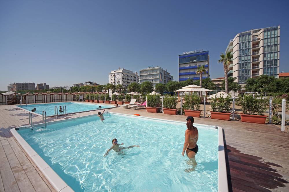 beach and pool, Riccione photo by PH. Paritani