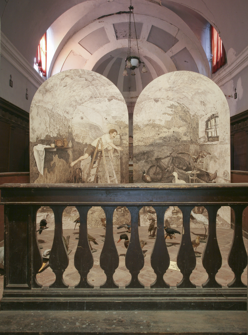 Pennabilli, Chiesetta dei Caduti. Tonino Guerra, il Museo con un quadro soltanto: l'Angelo coi baffi photo by PH. Paritani