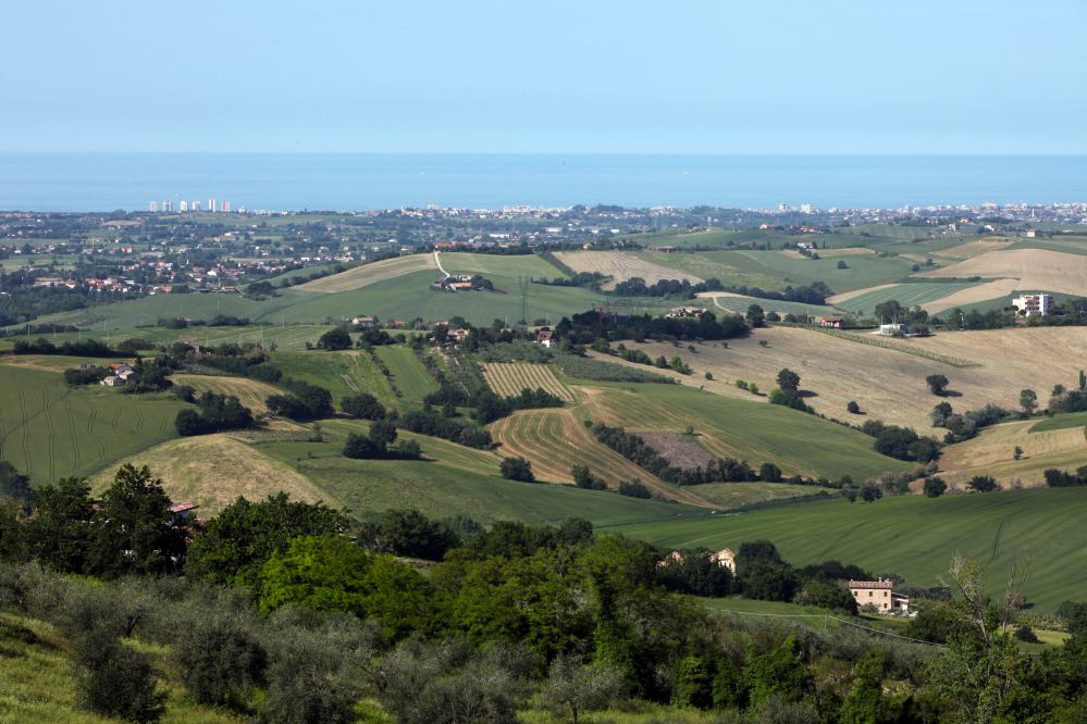 Vista sulla Valconca, Saludecio foto di PH. Paritani