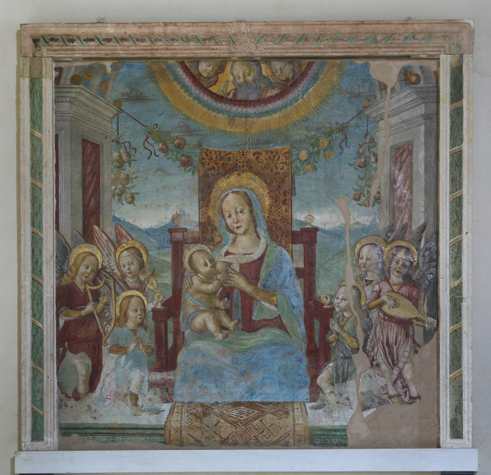 Affresco Madonna del Latte, Mondaino photos de PH. Paritani