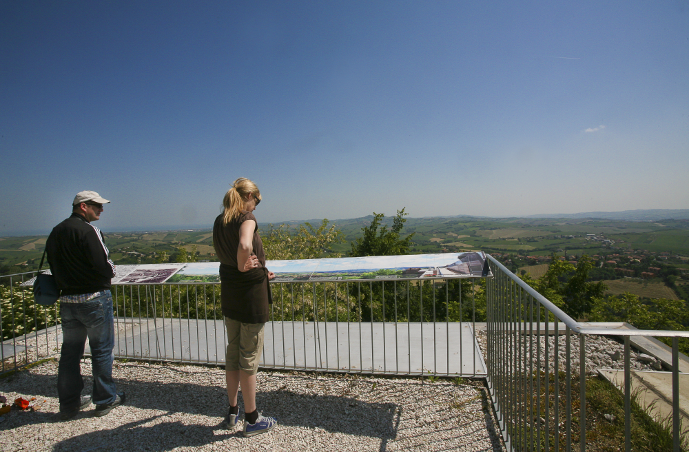 View of the Conca valley, Montegridolfo photo by PH. Paritani