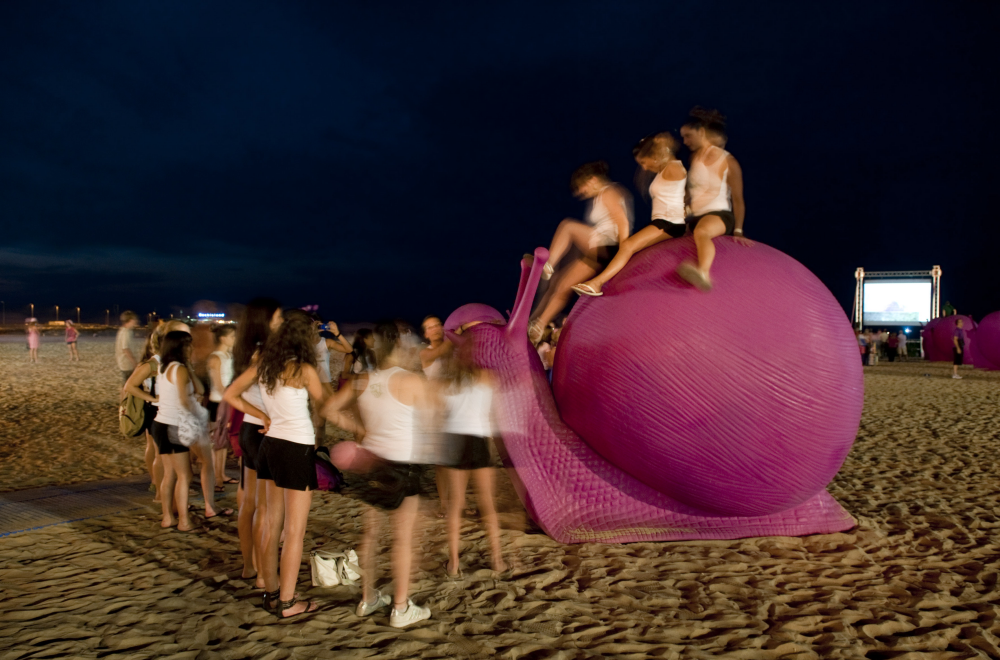 La Notte Rosa - The Pink Night, the pink snails photo by R. Gallini