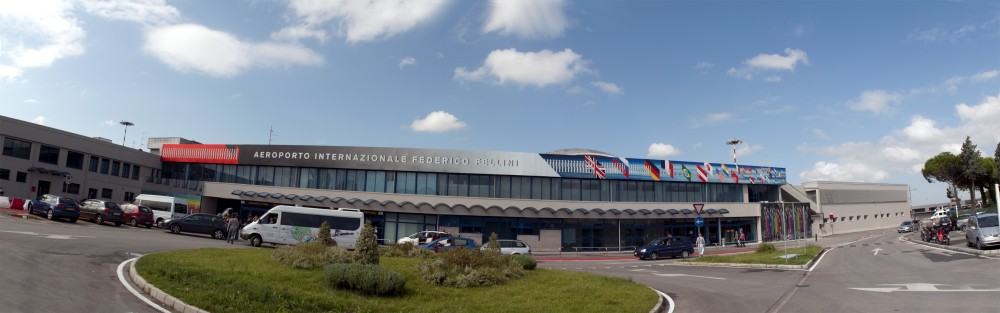 Federico Fellini airport, Rimini photo by R. Gallini