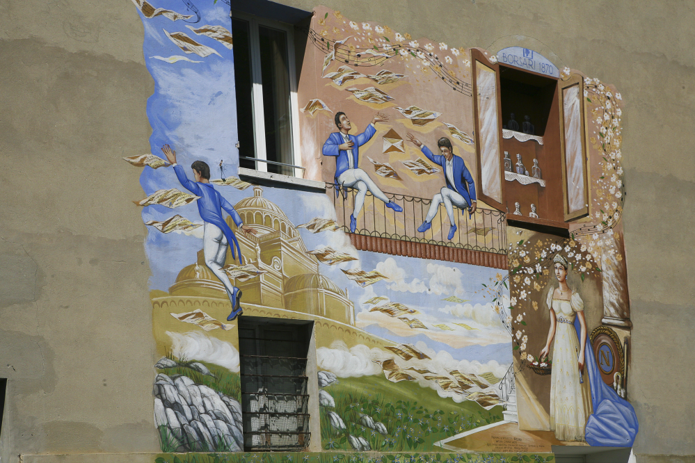 Murales nel borgo, Saludecio foto di PH. Paritani