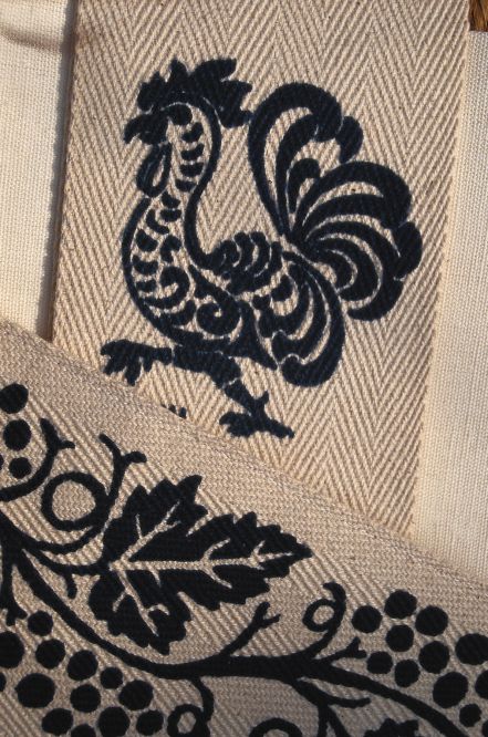 hand-printed fabrics, Santarcangelo di Romagna photo by S. di Bartolo