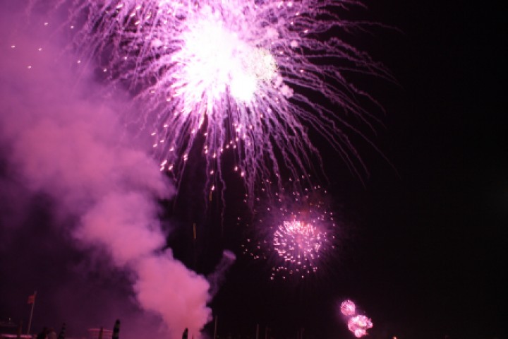 La Notte Rosa, fuochi d'artificio foto di Archivio Provincia di Rimini