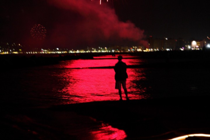 La Notte Rosa, fuochi d'artificio photos de 