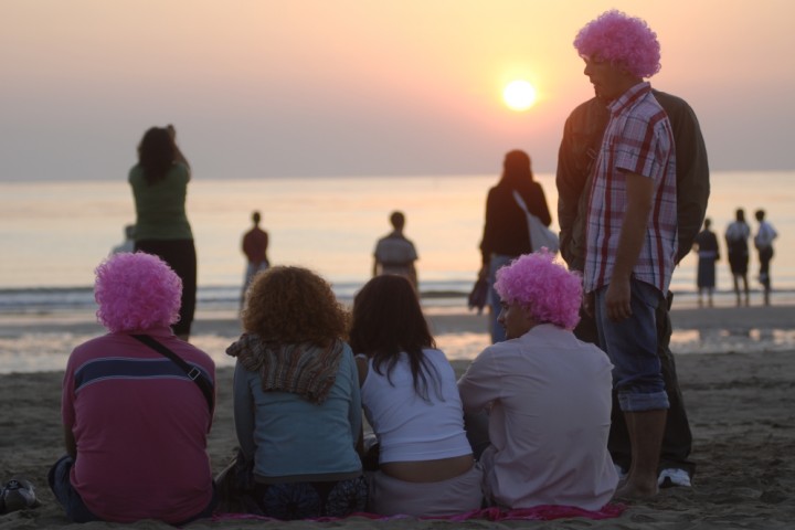 La Notte Rosa, l'alba a Rimini foto di R. Gallini