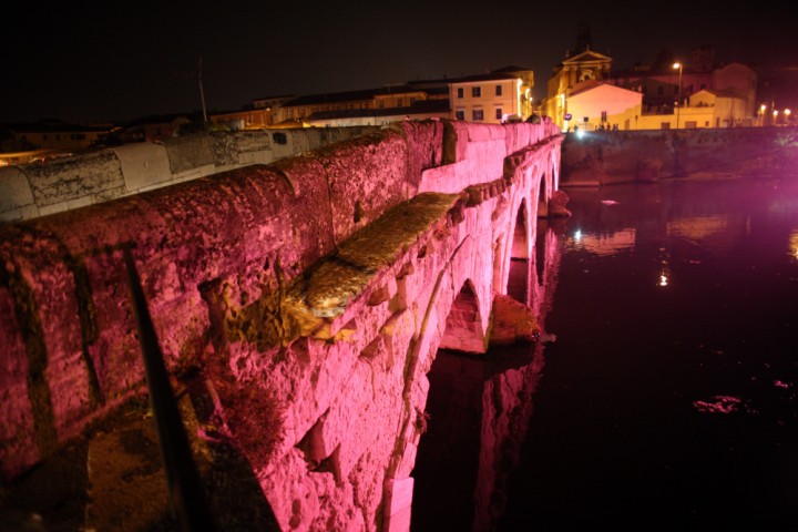 La Notte Rosa, il Ponte di Tiberio, Rimini foto di Archivio Provincia di Rimini