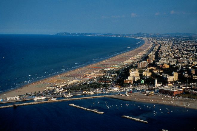 aerial view of the coast, Rimini photo by Archivio Provincia di Rimini