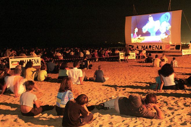 Cinema sulla spiaggia, Amarena, Rimini Foto(s) von Archivio Provincia di Rimini