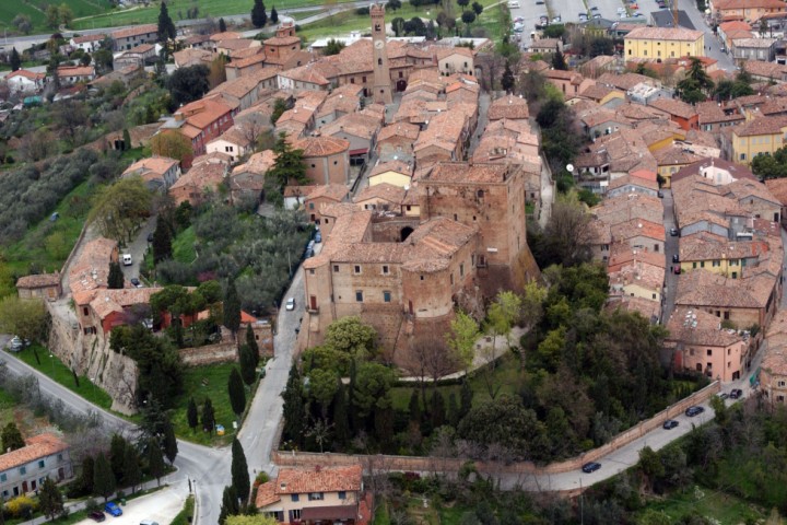 Borgo di Santarcangelo dall'alto foto di Archivio Provincia di Rimini