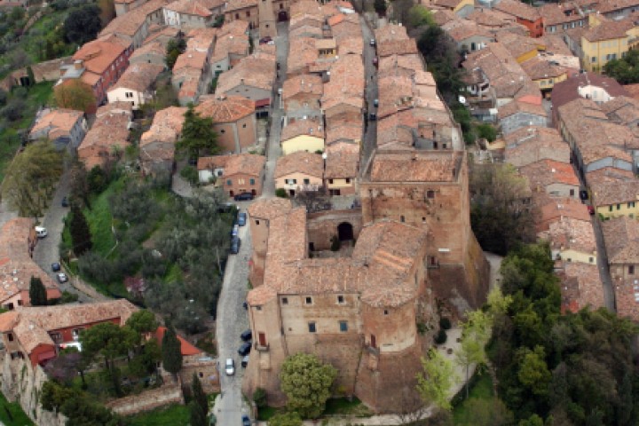 Borgo di Santarcangelo dall'alto foto di Archivio Provincia di Rimini