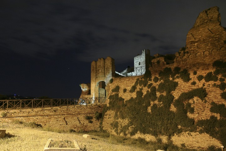 Ancient city walls and gate, Coriano photo by PH. Paritani