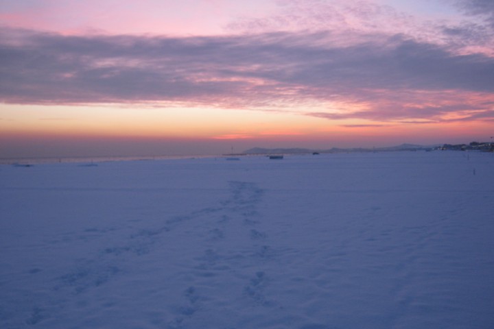 Rimini, beach in winter photo by L. Pollio