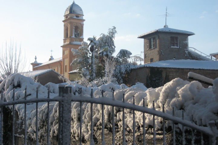 San Giovanni in Marignano, il borgo sotto la neve photo by Archivio Provincia di Rimini