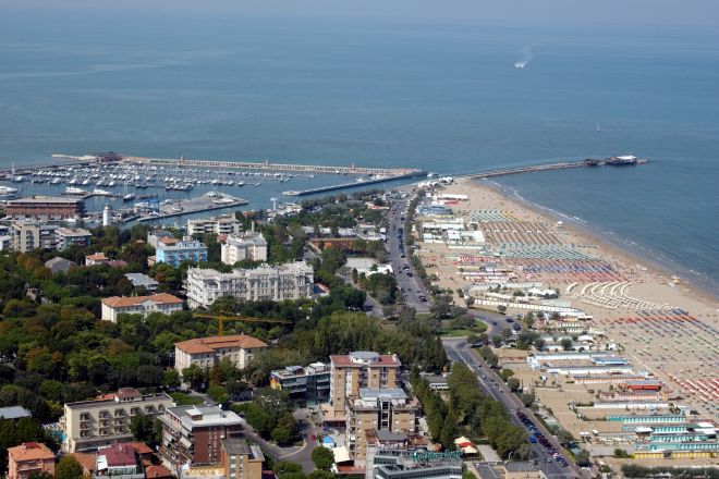 aerial view, Rimini photo by V. Raggi