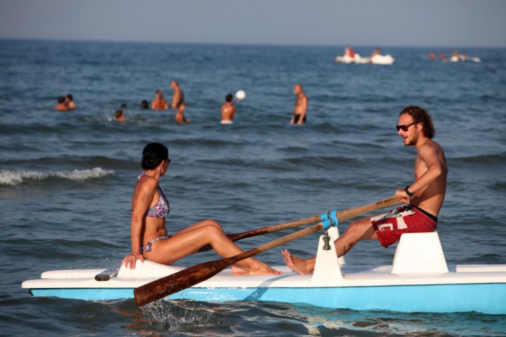 Bagnanti sul moscone - Rimini Foto(s) von PH. Paritani