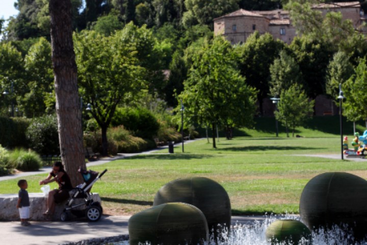 Urban park and fountain of Tonino Guerra, Santarcangelo di Romagna photo by PH. Paritani