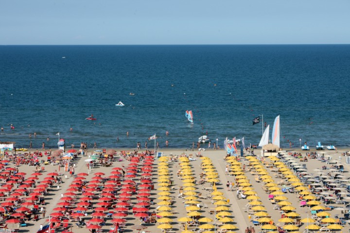 Rimini beach photo by PH. Paritani