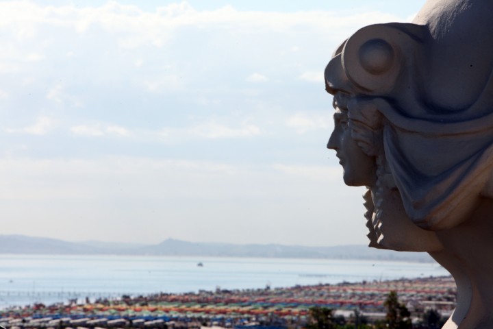 view over the sea from Grand hotel, Rimini photo by PH. Paritani