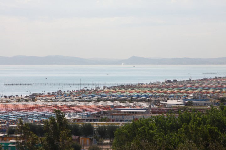 Rimini beach photo by PH. Paritani