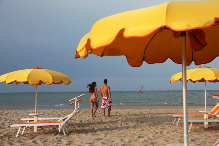 Bagnanti in spiaggia - Riccione Foto(s) von PH. Paritani