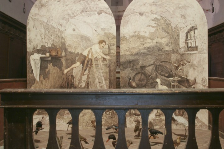 Pennabilli, Chiesetta dei Caduti. Tonino Guerra, il Museo con un quadro soltanto: l'Angelo coi baffi Foto(s) von PH. Paritani
