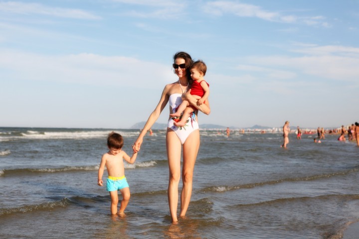Bambini in spiaggia - Rimini Foto(s) von PH. Paritani