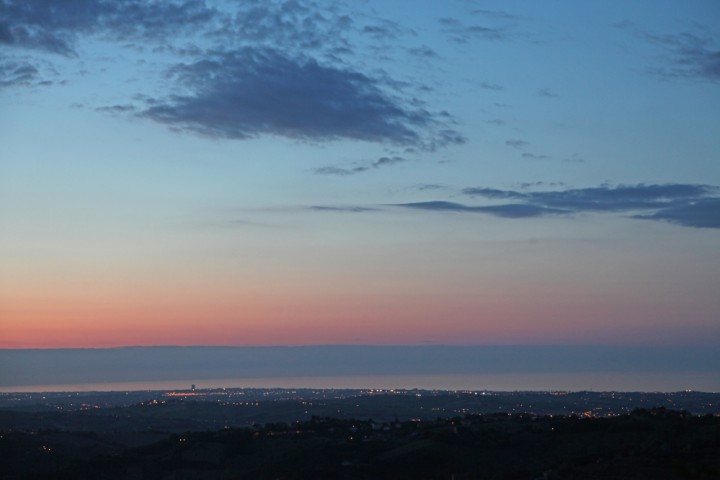 Saludecio at night photo by PH. Paritani