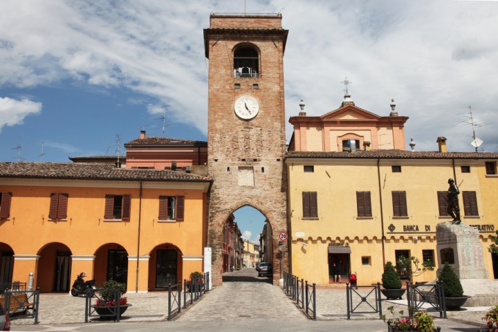 Municipal clock tower, San Giovanni in Marignano photo by PH. Paritani