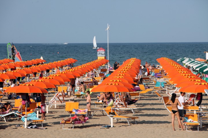 Rimini beach photo by PH. Paritani