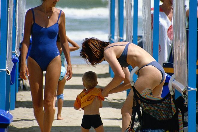 in spiaggia, Riccione photos de L. Bottaro