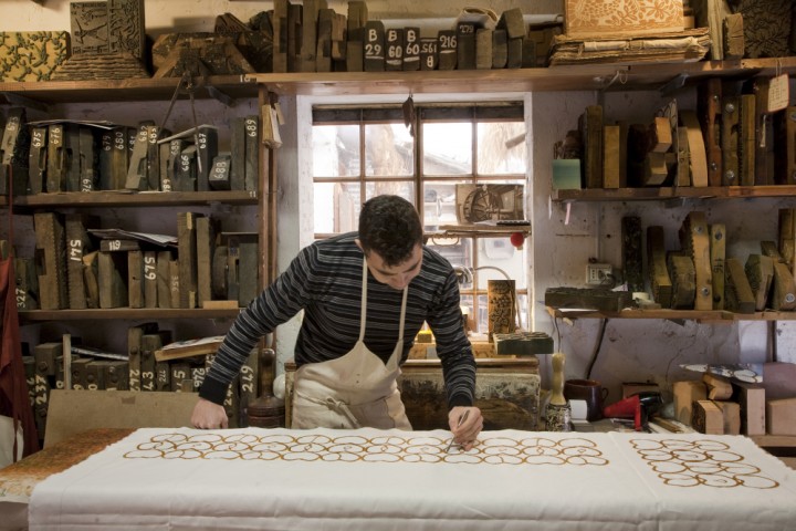 Hand-printed cloth, Santarcangelo di Romagna photo by PH. Paritani