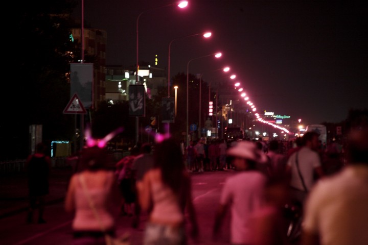 La Notte Rosa - The Pink Night, promenade photo by R. Masi