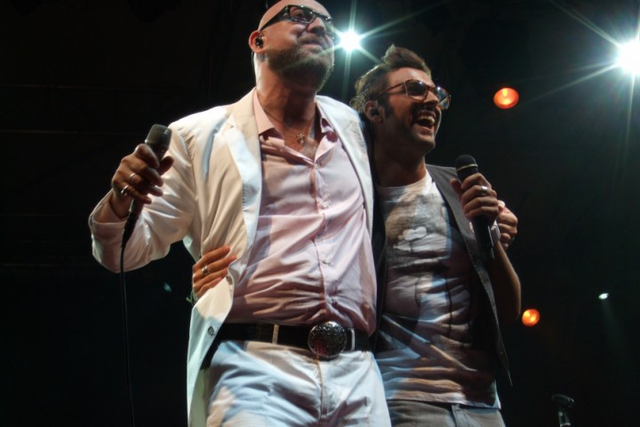 The pink night - La Notte Rosa, Marco Mengoni and Mario Biondi photo by Archivio Provincia di Rimini