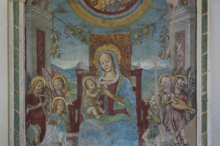 Affresco Madonna del Latte, Mondaino foto di PH. Paritani