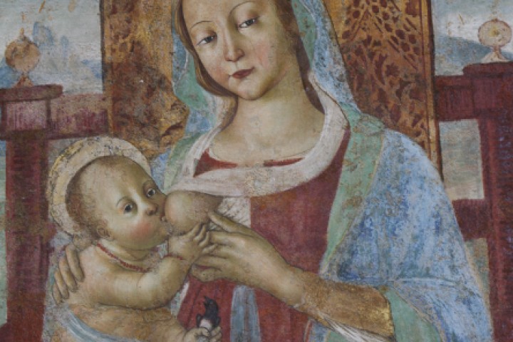 Affresco Madonna del Latte, Mondaino foto di PH. Paritani