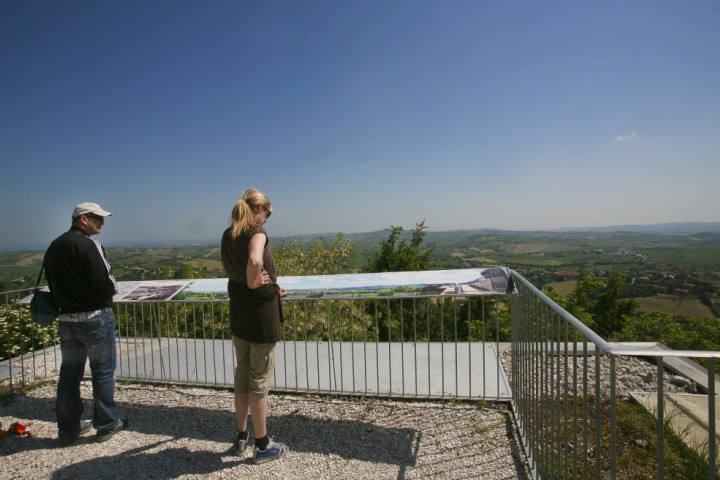 View of the Conca valley, Montegridolfo photo by PH. Paritani