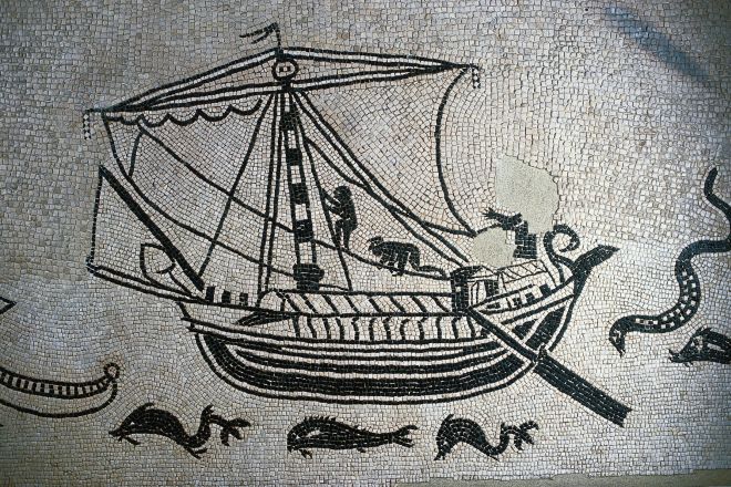 Roman mosaic, Rimini photo by S. di Bartolo