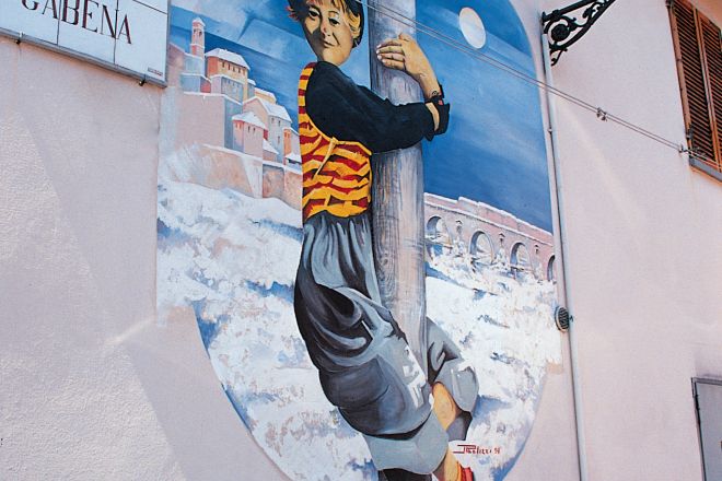 Murales Fellini photos de L. Fabbrini