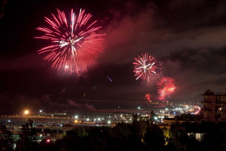 La Notte Rosa, fuochi d'artificio Foto(s) von R. Gallini