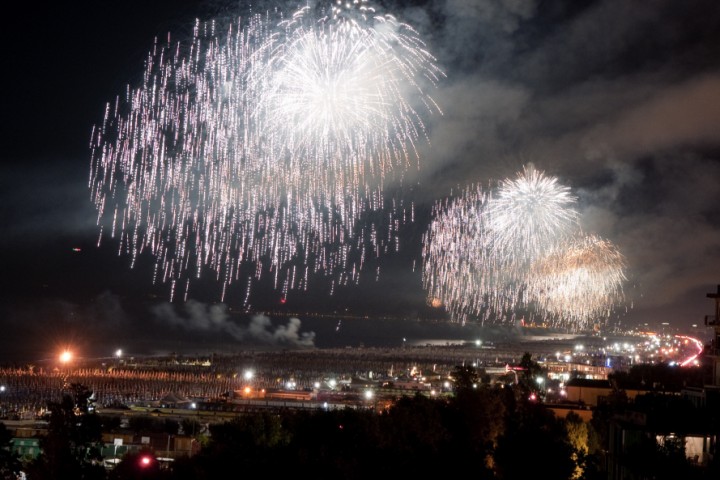 La Notte Rosa, fuochi d'artificio Foto(s) von R. Gallini